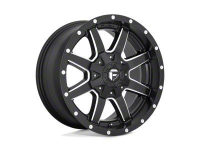 Fuel Wheels Maverick Matte Black Milled Wheel; 22x10; 10mm Offset; 8x180mm Bolt Pattern; 124.20mm Hub Bore