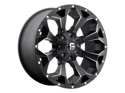 Fuel Wheels Assault Matte Black Machined Wheel; 17x9; -12mm Offset