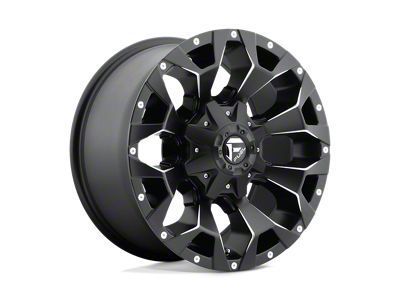 Fuel Wheels Assault Satin Black Milled Wheel; 18x9; -12mm Offset; 6x135/6x139.7mm Bolt Pattern; 106.10mm Hub Bore