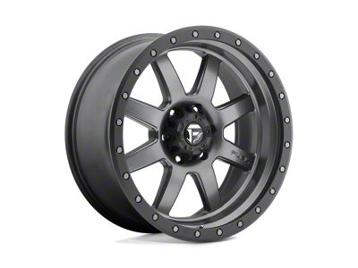 Fuel Wheels Trophy Matte Anthracite with Black Ring Wheel; 20x9; 1mm Offset; 6x135mm Bolt Pattern; 87.10mm Hub Bore