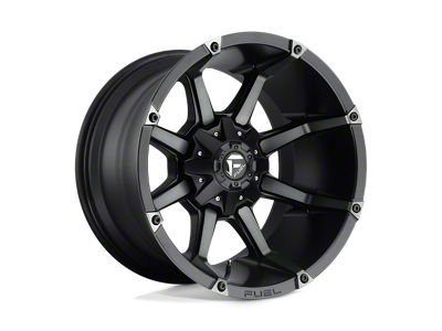 Fuel Wheels Coupler Matte Black Machined Wheel; 20x10; -12mm Offset
