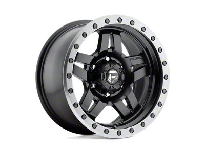 Fuel Wheels ANZA Matte Black with Gun Metal Ring Wheel; 18x8; 27mm Offset