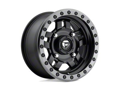 Fuel Wheels ANZA Matte Black with Gun Metal Ring Wheel; 14x7; 38mm Offset; 4x156mm Bolt Pattern; 132mm Hub Bore