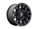 Fuel Wheels Vapor Matte Black Wheel; 17x9; -12mm Offset; 6x135/6x139.7mm Bolt Pattern; 106.10mm Hub Bore