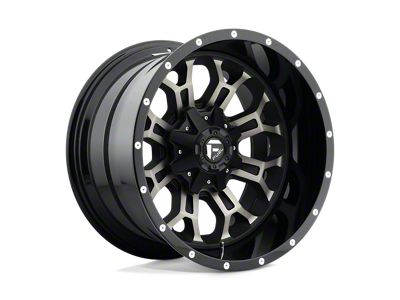 Fuel Wheels Crush Gloss Machined Double Dark Tint Wheel; 18x9; 1mm Offset