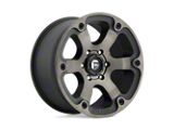 Fuel Wheels Beast Matte Black Machined Wheel; 18x9; -12mm Offset; 5x127mm Bolt Pattern; 78.10mm Hub Bore