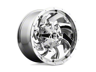 Fuel Wheels Cleaver Chrome Wheel; 22x12; -44mm Offset; 6x135/6x139.7mm Bolt Pattern; 106.10mm Hub Bore