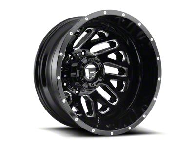 Fuel Wheels Triton Gloss Black Milled Wheel; 22x8.25; -176mm Offset