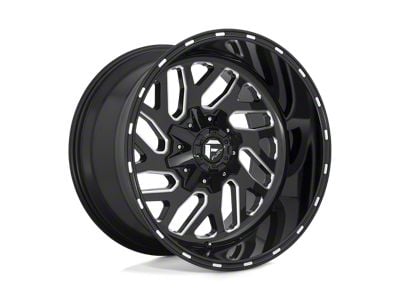 Fuel Wheels Triton Gloss Black Milled Wheel; 26x12; -44mm Offset