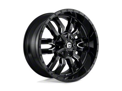 Fuel Wheels Sledge Gloss Black Milled Wheel; 22x10; 10mm Offset; 8x180mm Bolt Pattern; 124.20mm Hub Bore