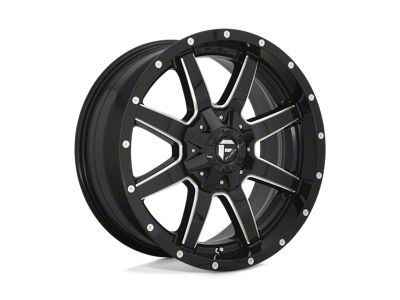 Fuel Wheels Maverick Gloss Black Milled Wheel; 20x9; 1mm Offset; 5x114.3/5x127mm Bolt Pattern; 78.10mm Hub Bore