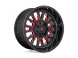 Fuel Wheels Stroke Gloss Black with Red Tinted Clear Wheel; 20x9; 19mm Offset; 6x120/6x139.7mm Bolt Pattern; 78.10mm Hub Bore