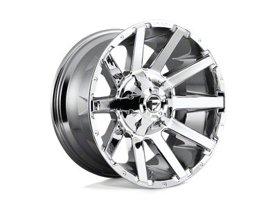 Fuel Wheels Contra Chrome Wheel; 20x10; -18mm Offset; 8x170mm Bolt Pattern; 125.10mm Hub Bore