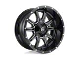 Fuel Wheels Vandal Gloss Black Milled Wheel; 20x9; 1mm Offset