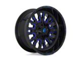 Fuel Wheels Stroke Gloss Black with Blue Tinted Clear Wheel; 20x10; -18mm Offset; 8x170mm Bolt Pattern; 125.10mm Hub Bore