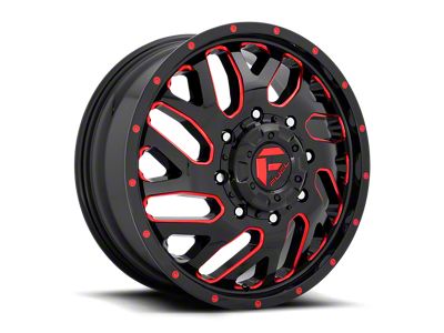 Fuel Wheels Triton Gloss Black Red Tinted Clear Wheel; 20x8.25; 105mm Offset
