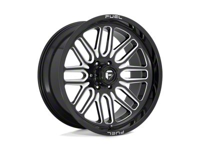 Fuel Wheels Ignite Gloss Black Milled Wheel; 20x10; -18mm Offset; 8x170mm Bolt Pattern; 125.10mm Hub Bore