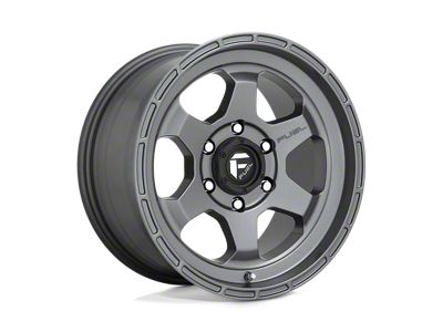 Fuel Wheels Shok Matte Gunmetal Wheel; 17x9; 20mm Offset; 6x139.7mm Bolt Pattern; 106.10mm Hub Bore