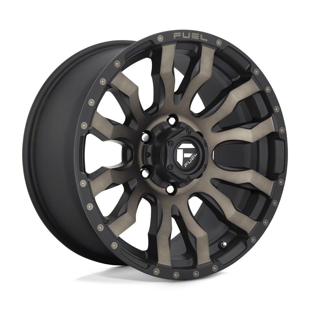 Fuel Wheels Throtl Blitz Matte Black Double Dark Tint Wheel; 17x9