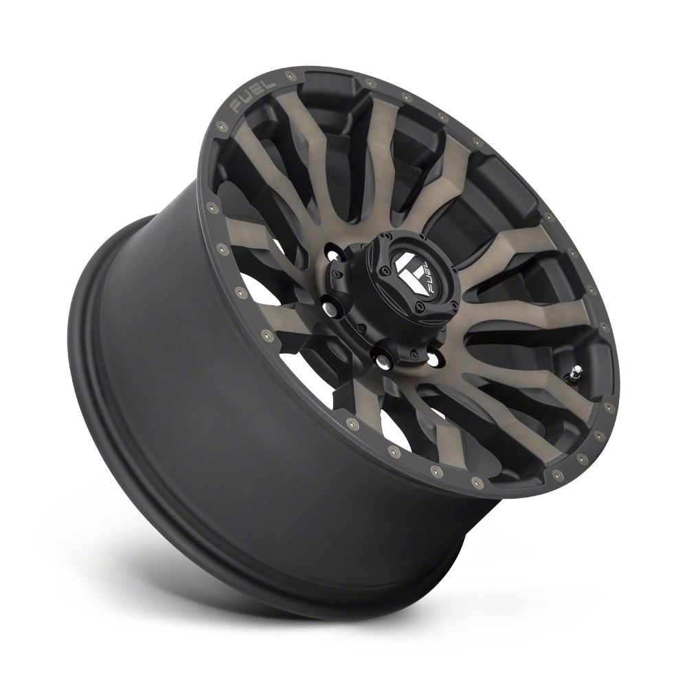 Fuel Wheels Throtl Blitz Matte Black Double Dark Tint Wheel; 17x9