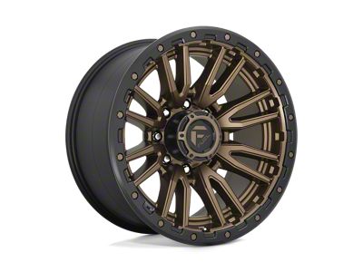 Fuel Wheels Rebel Matte Bronze with Black Bead Ring Wheel; 20x10; -18mm Offset