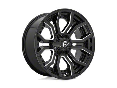 Fuel Wheels Rage Gloss Black Milled Wheel; 20x10; -18mm Offset