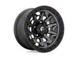 Fuel Wheels Covert Matte Gunmetal with Black Bead Ring Wheel; 18x9; -12mm Offset; 8x170mm Bolt Pattern; 125.10mm Hub Bore