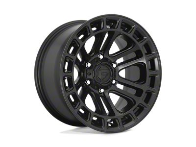 Fuel Wheels Heater Matte Black Wheel; 17x9; -12mm Offset; 6x139.7mm Bolt Pattern; 106.10mm Hub Bore