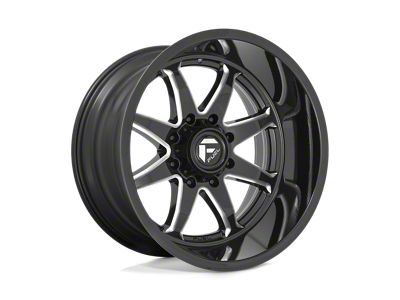 Fuel Wheels Hammer Gloss Black Milled Wheel; 20x9; 1mm Offset