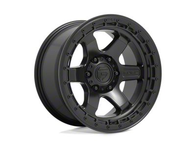 Fuel Wheels Block Matte Black with Black Ring Wheel; 18x9; 20mm Offset