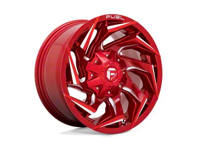 Fuel Wheels Reaction Candy Red Milled Wheel; 22x12; -44mm Offset