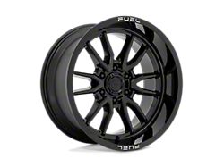 Fuel Wheels Clash Gloss Black Wheel; 17x9; -12mm Offset; 6x139.7mm Bolt Pattern; 106.10mm Hub Bore