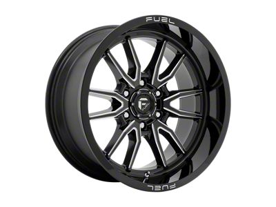 Fuel Wheels Clash Gloss Black Milled Wheel; 22x12; -44mm Offset