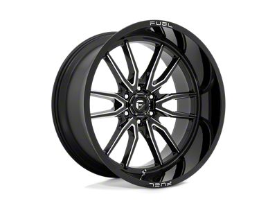 Fuel Wheels Clash Gloss Black Milled Wheel; 24x12; -44mm Offset