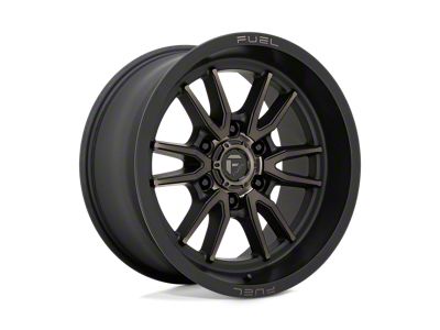 Fuel Wheels Clash Matte Black with Double Dark Tint Wheel; 18x9; 1mm Offset