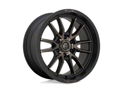 Fuel Wheels Clash Matte Black with Double Dark Tint Wheel; 20x9; 1mm Offset; 6x135mm Bolt Pattern; 87.10mm Hub Bore