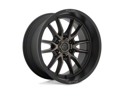 Fuel Wheels Clash Matte Black with Double Dark Tint Wheel; 20x9; 1mm Offset