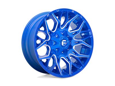 Fuel Wheels Twitch Anodized Blue Milled Wheel; 20x10; -18mm Offset