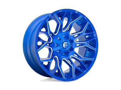 Fuel Wheels Twitch Anodized Blue Milled Wheel; 22x10; -18mm Offset