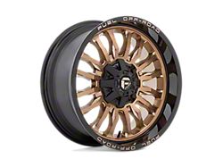 Fuel Wheels Arc Platinum Bronze with Black Lip Wheel; 20x10; -18mm Offset; 5x127/5x139.7mm Bolt Pattern; 87.10mm Hub Bore 