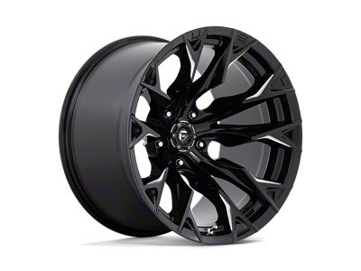 Fuel Wheels Flame Gloss Black Milled Wheel; 20x12; -44mm Offset; 5x127mm Bolt Pattern; 71.50mm Hub Bore