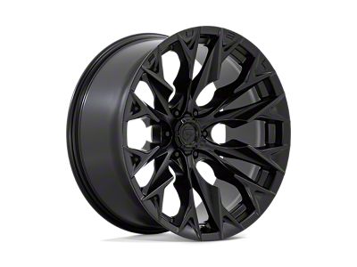 Fuel Wheels Flame Blackout Wheel; 22x10; -18mm Offset; 6x135mm Bolt Pattern; 87.10mm Hub Bore