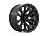 Fuel Wheels Flame Blackout Wheel; 22x10; -18mm Offset; 6x139.7mm Bolt Pattern; 106.10mm Hub Bore