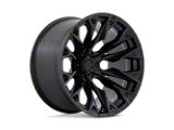 Fuel Wheels Flame Blackout Wheel; 22x12; -44mm Offset; 6x139.7mm Bolt Pattern; 106.10mm Hub Bore