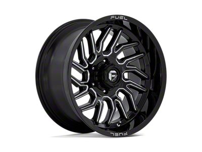 Fuel Wheels Hurricane Gloss Black Milled Wheel; 20x10; -18mm Offset; 6x135mm Bolt Pattern; 87.10mm Hub Bore