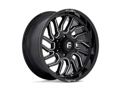 Fuel Wheels Hurricane Gloss Black Milled Wheel; 20x9; 1mm Offset