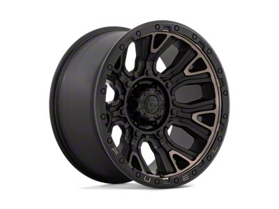 Fuel Wheels Traction Matte Black with Double Dark Tint Wheel; 20x10; -18mm Offset