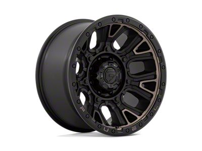 Fuel Wheels Traction Matte Black with Double Dark Tint Wheel; 20x10; -18mm Offset