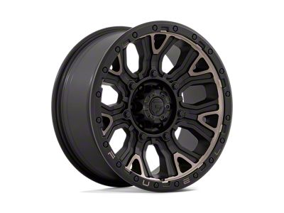 Fuel Wheels Traction Matte Black with Double Dark Tint Wheel; 20x9; 1mm Offset