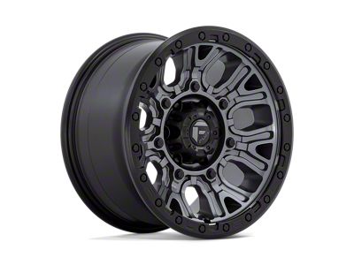 Fuel Wheels Traction Matte Gunmetal with Black Ring Wheel; 17x9; 1mm Offset